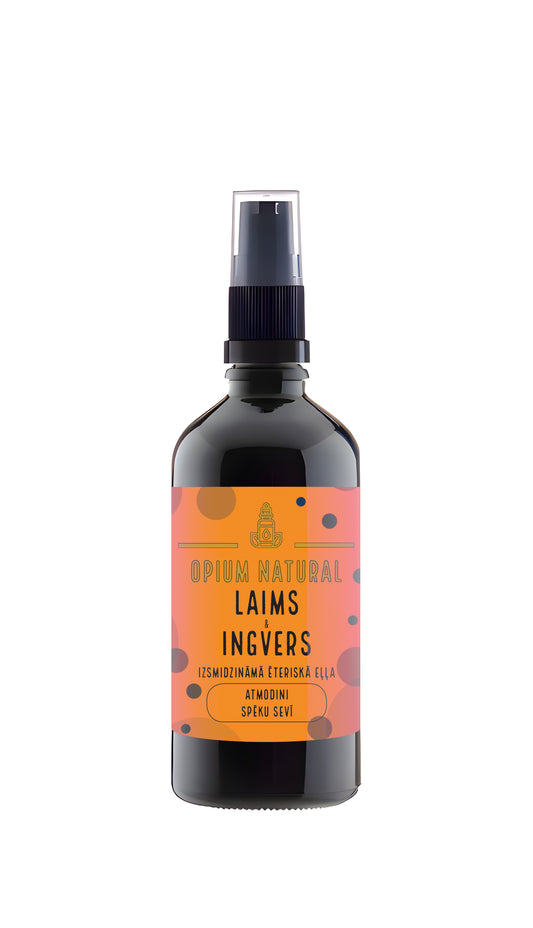 Laims un ingvers - izsmidzināmā ēteriskā eļļa